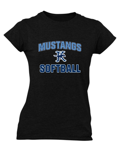 Kingwood Mustangs Softball #1 Women's SS T-Shirt