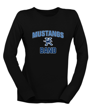 Kingwood Mustangs Band # 1 Women's Premium LS T-Shirt