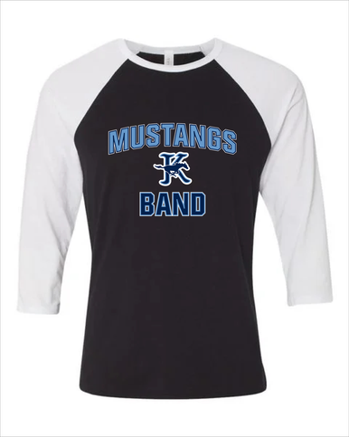 Kingwood Mustangs Band # 1 Women's Baseball T-Shirt