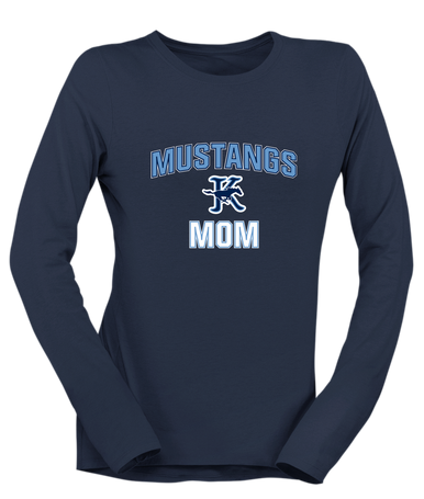 Kingwood Mustangs Mom Women's LS T-Shirt