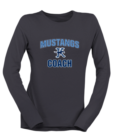 Kingwood Mustangs Coach Women's LS T-Shirt