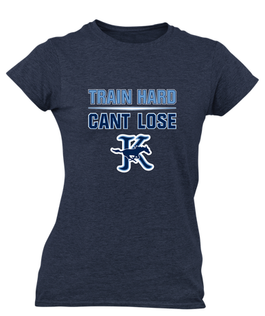 Kingwood Mustangs Train Hard, Can't Lose Women's Premium SS T-Shirt