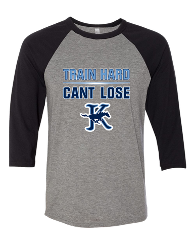 Kingwood Mustangs Train Hard, Can't Lose Women's Baseball T-Shirt