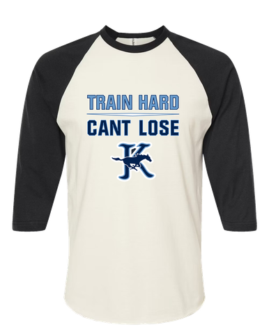 Kingwood Mustangs Train Hard, Can't Lose Men's Baseball T-Shirt