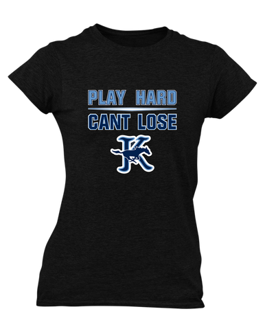 Kingwood Mustangs Play Hard, Can't Lose Women's SS T-Shirt