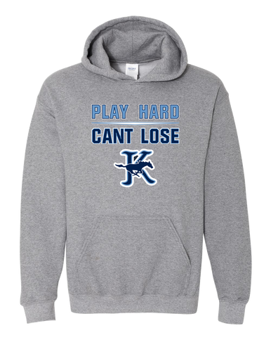 Kingwood Mustangs Play Hard, Can't Lose Men's Hoodie