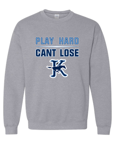 Kingwood Mustangs Play Hard, Can't Lose Men's Sweatshirt
