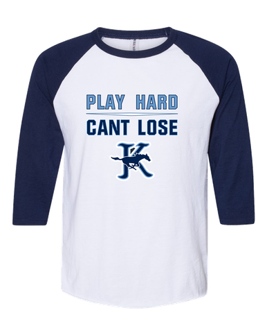 Kingwood Mustangs Play Hard, Can't Lose Men's Baseball T-Shirt