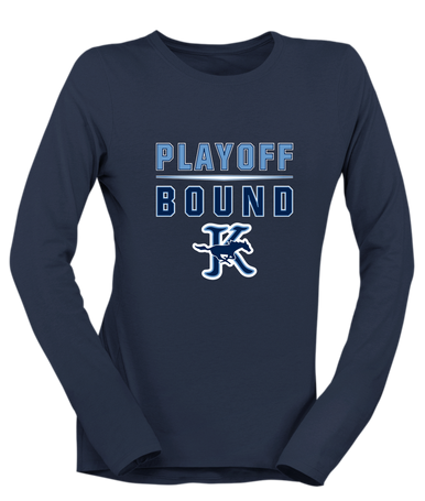 Kingwood Mustangs Playoff Bound Women's Premium LS T-Shirt