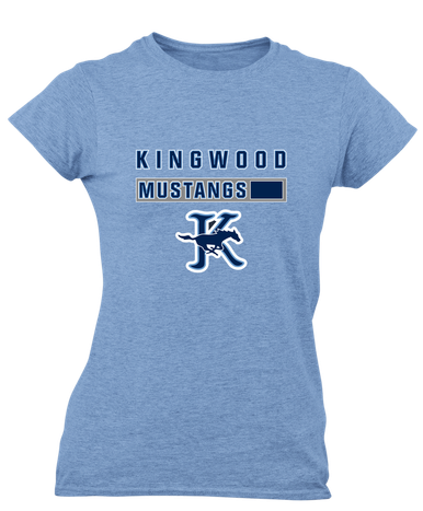 Kingwood Mustangs Mascot #7 Women's SS T-Shirt