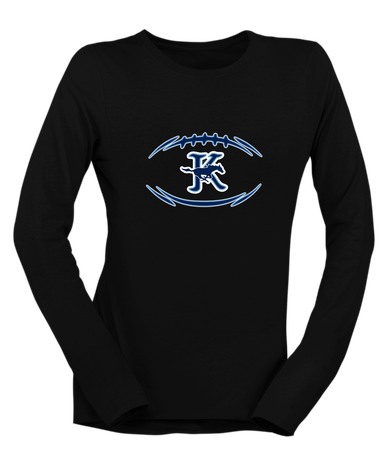 Kingwood Mustangs Football #3 Women's LS T-Shirt