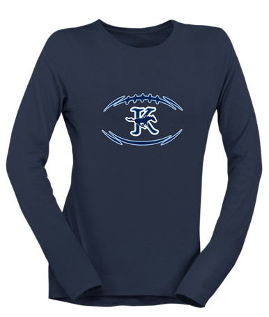 Kingwood Mustangs Football #3 Women's Premium LS T-Shirt