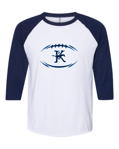 Kingwood Mustangs Football #3 Women's Baseball T-Shirt