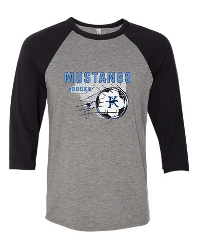 Kingwood Mustangs Soccer #2 Men's Baseball T-Shirt