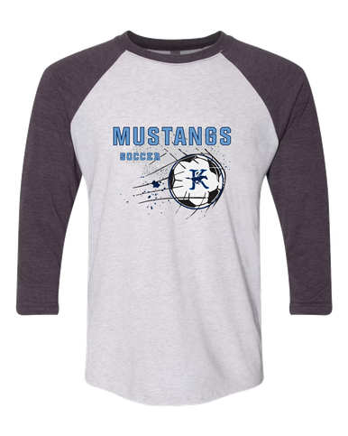 Kingwood Mustangs Soccer #2 Women's Baseball T-Shirt