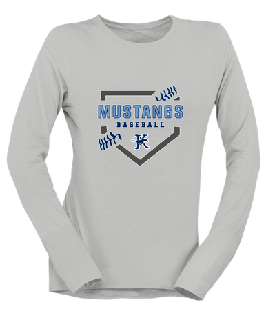 Kingwood Mustangs Baseball #2 Women's Premium LS T-Shirt