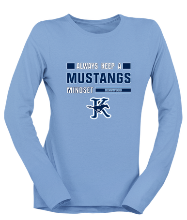 Kingwood Mustangs Mindset Women's LS T-Shirt