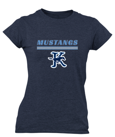Kingwood Mustangs Mascot #8 Women's SS T-Shirt
