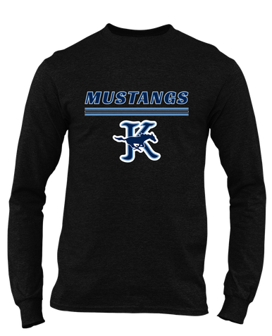 Kingwood Mustangs Mascot #8 Men's Premium LS T-Shirt
