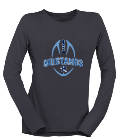 Kingwood Mustangs Football #5 Women's Premium LS T-Shirt