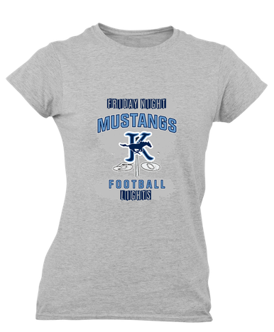 Kingwood Mustangs Football #6 Women's Premium SS T-Shirt