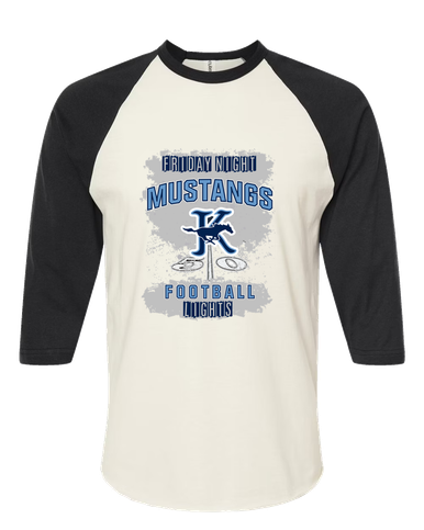 Kingwood Mustangs Football #6 Men's Baseball T-Shirt