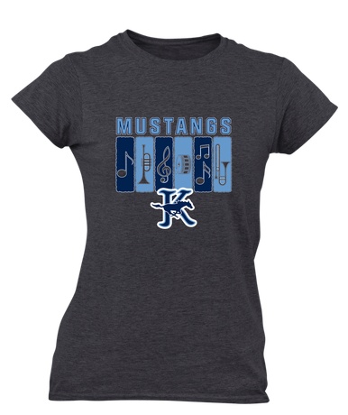 Kingwood Mustangs Band # 2 Women's SS T-Shirt