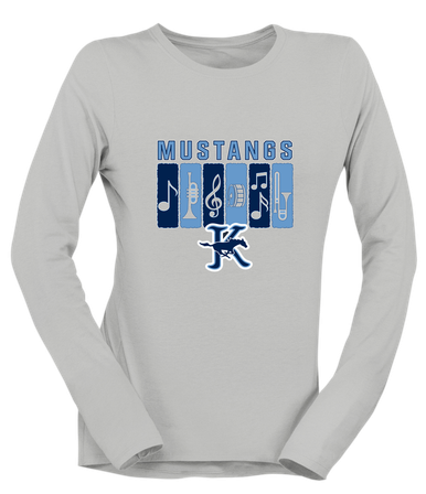 Kingwood Mustangs Band # 2 Women's Premium LS T-Shirt