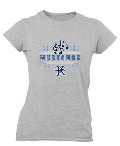 Kingwood Mustangs Band # 3 Women's Premium SS T-Shirt