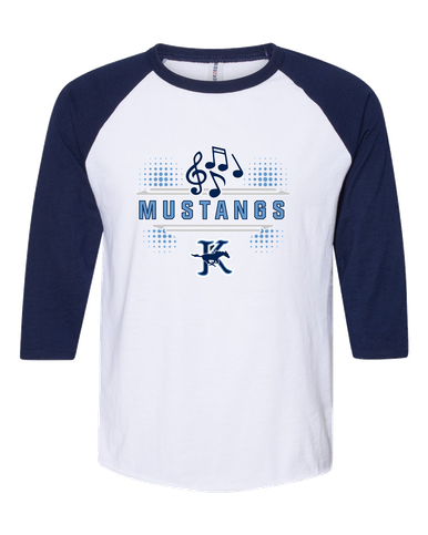 Kingwood Mustangs Band # 3 Men's Baseball T-Shirt