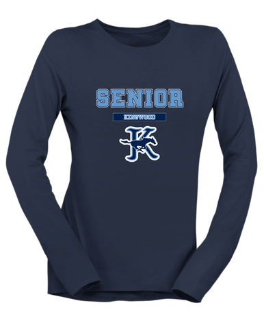 Kingwood Mustangs Senior #2 Women's Premium LS T-Shirt