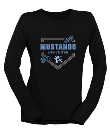 Kingwood Mustangs Softball #2 Women's Premium LS T-Shirt