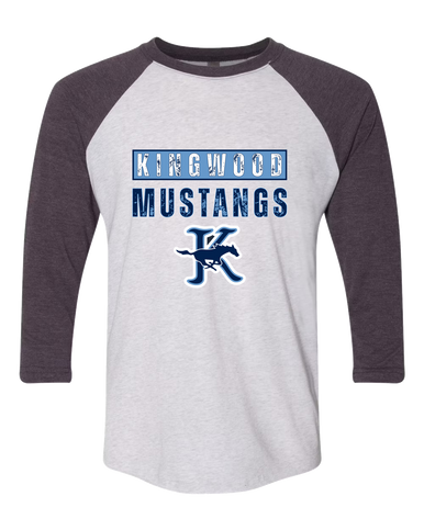 Kingwood Mustangs Mascot #9 Men's Baseball T-Shirt