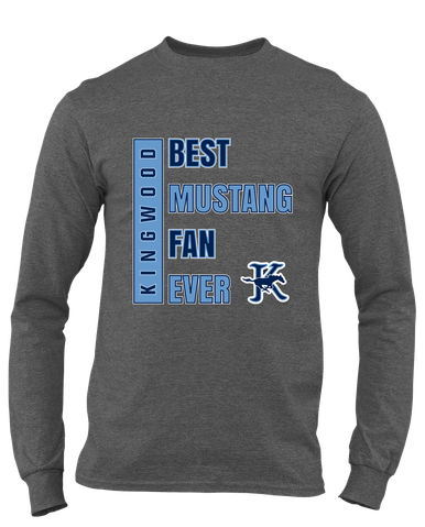 Kingwood Mustangs Best Mustang Fan Men's LS T-Shirt