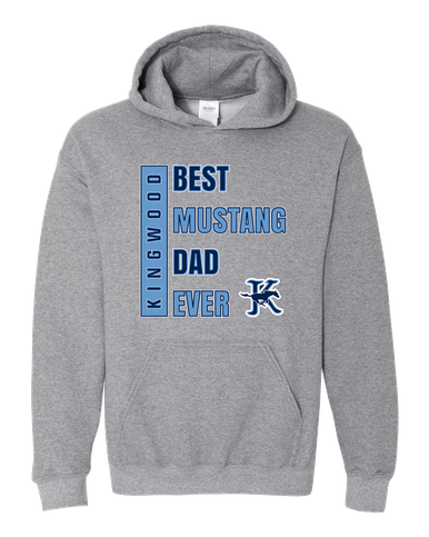Kingwood Mustangs Best Mustang Dad Men's Hoodie