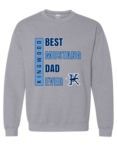 Kingwood Mustangs Best Mustang Dad Men's Sweatshirt