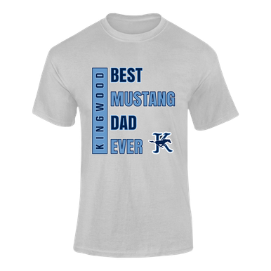 Kingwood Mustangs Best Mustang Dad Men's SS T-Shirt