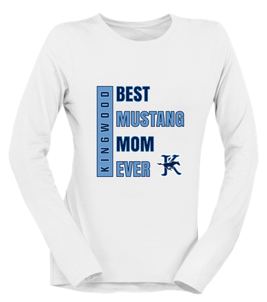 Kingwood Mustangs Best Mustang Mom Women's Premium LS T-Shirt