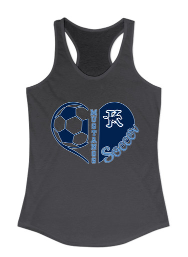 Kingwood Mustangs Heart Soccer Women's Tank Top