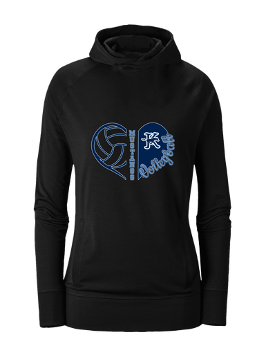 Kingwood Mustangs Heart Volleyball Women's Hoodie