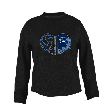 Kingwood Mustangs Heart Volleyball Women's Sweatshirt