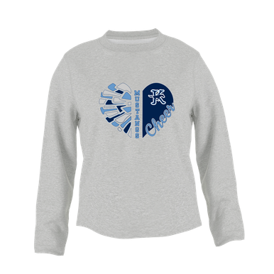 Kingwood Mustangs Heart Cheer Women's Sweatshirt