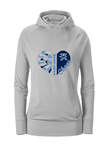 Kingwood Mustangs Heart Cheer Women's Hoodie