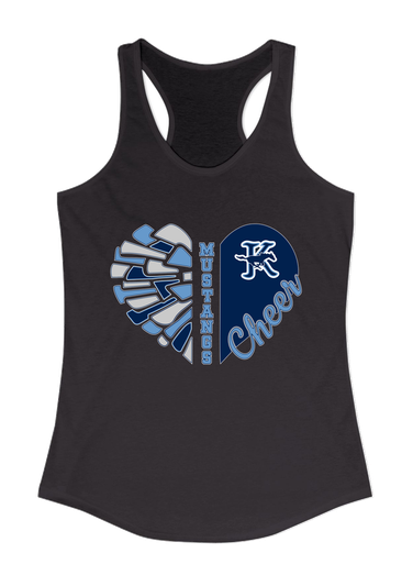 Kingwood Mustangs Heart Cheer Women's Tank Top