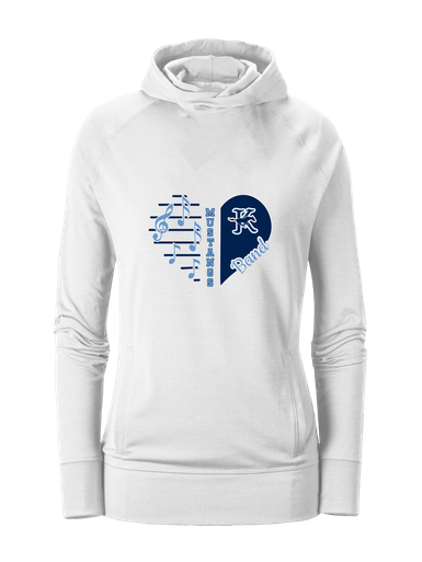 Kingwood Mustangs Heart Band Women's Hoodie