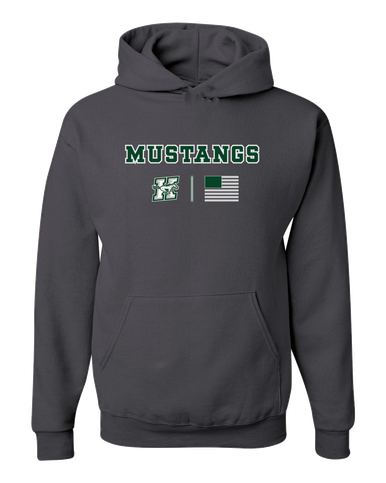 Richard King Mustangs Team Colors Flag Men's Premium Hoodie