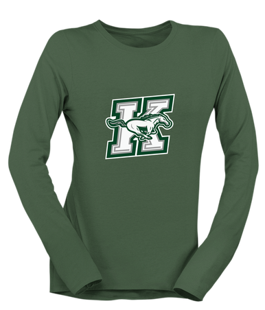 Richard King Mustangs Mascot #1 Women's LS T-Shirt