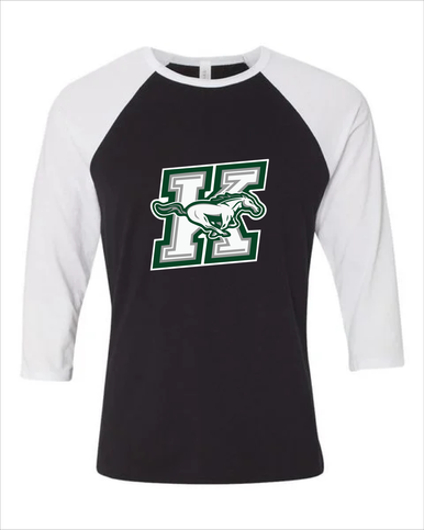 Richard King Mustangs Mascot #1 Women's Baseball T-Shirt