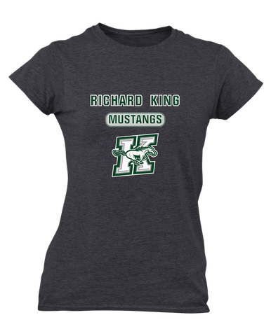 Richard King Mustangs Mascot #3 Women's Premium SS T-Shirt