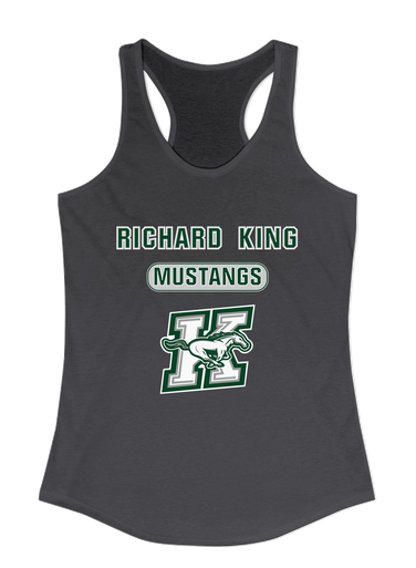 Richard King Mustangs Mascot #3 Women's Tank Top